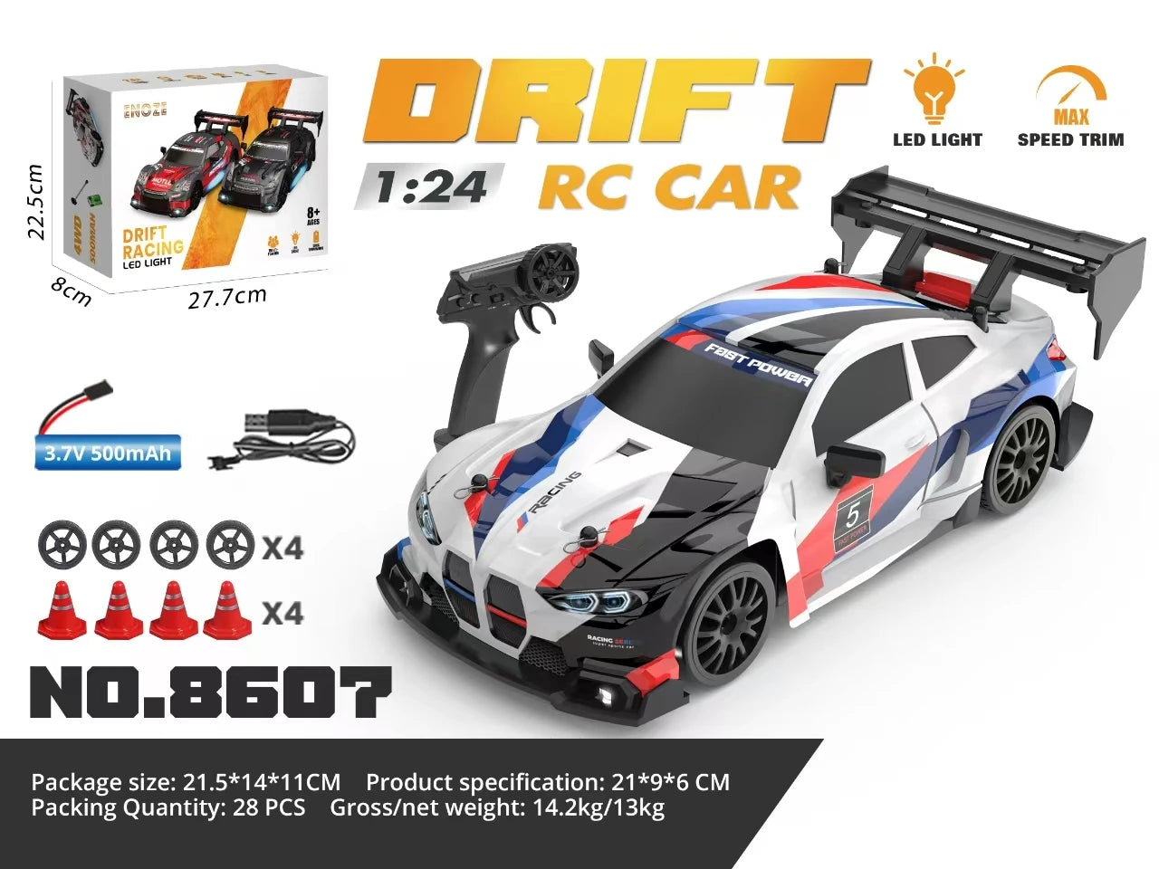 Voiture de Drift High Speed Sports 1/24