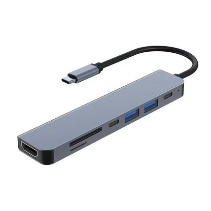 Adaptateur USB-Dock Station-Hub Multifonction Type C Aluminum jusqu'a 12 Ports