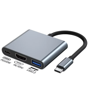 Adaptateur USB-Dock Station-Hub Multifonction Type C Aluminum jusqu'a 12 Ports