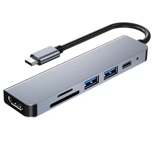 Adaptateur USB-Dock Station-Hub Multifonction Type C Aluminum jusqu'a 12 Ports